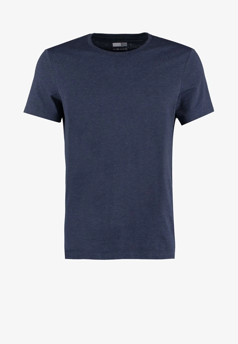 T-Shirt basic - dark blue melange Pier One T-Shirt Basic - Dark Blue Melange -Bekleidungsgeschäft 0d592046cd89469590588862f5503431