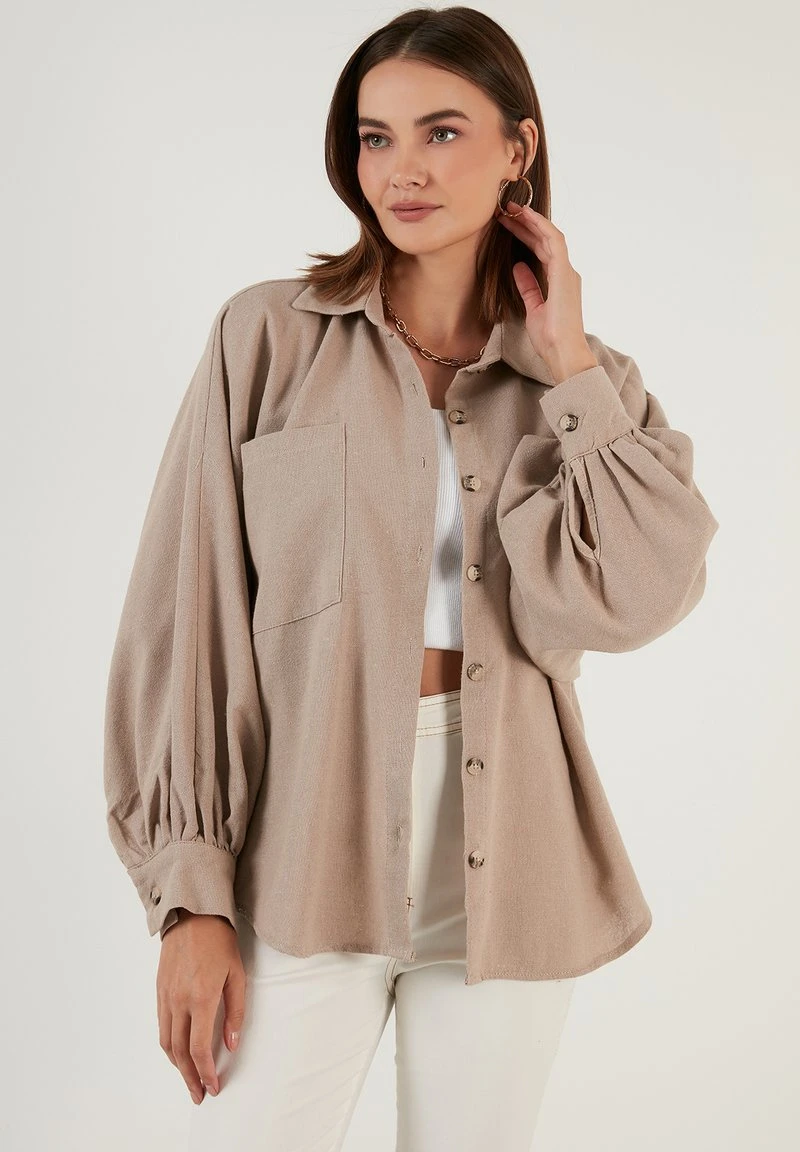 Hemdbluse - mink color LELA Hemdbluse - Mink Color -Bekleidungsgeschäft 1be8274e936646269ac87094fcc60a7d