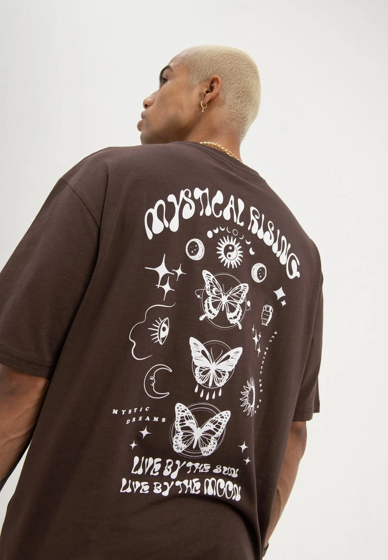 UNISEX - T-Shirt print - brown YOURTURN UNISEX - T-Shirt Print - Brown -Bekleidungsgeschäft 21d7423da5f447dea09e51e16fe2ccf6