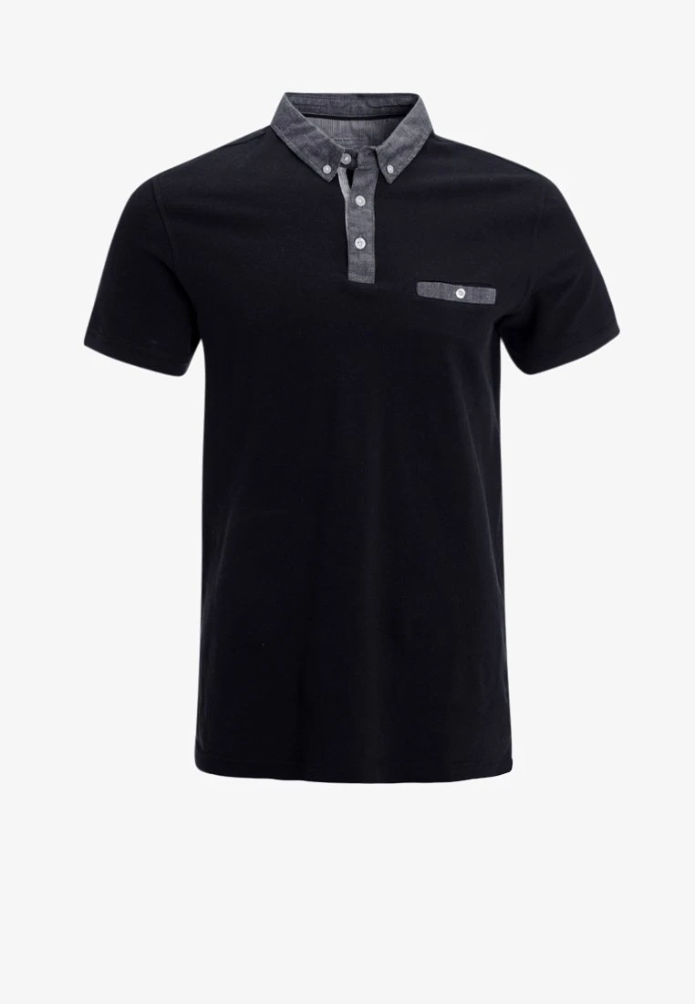 Poloshirt - black Pier One Poloshirt - Black -Bekleidungsgeschäft 28d3b1f70f0747838f6ca71271304d80