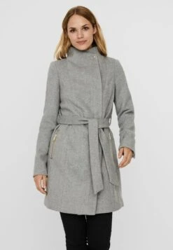Vero Moda VMTWODOPE BELT JACKET - Kurzmantel - Light Grey Melange 4 Vero Moda VMTWODOPE BELT JACKET - Kurzmantel - Light Grey Melange -Bekleidungsgeschäft 2aec8905c8c34b30b5d6bd1d9ded48cc 1