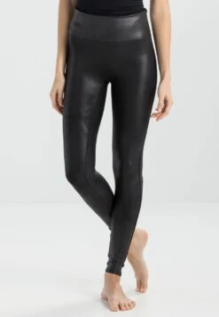 Neu eingetroffen 5 Spanx FAUX LEATHER LEGGINGS - Leggings - Strümpfe - Black