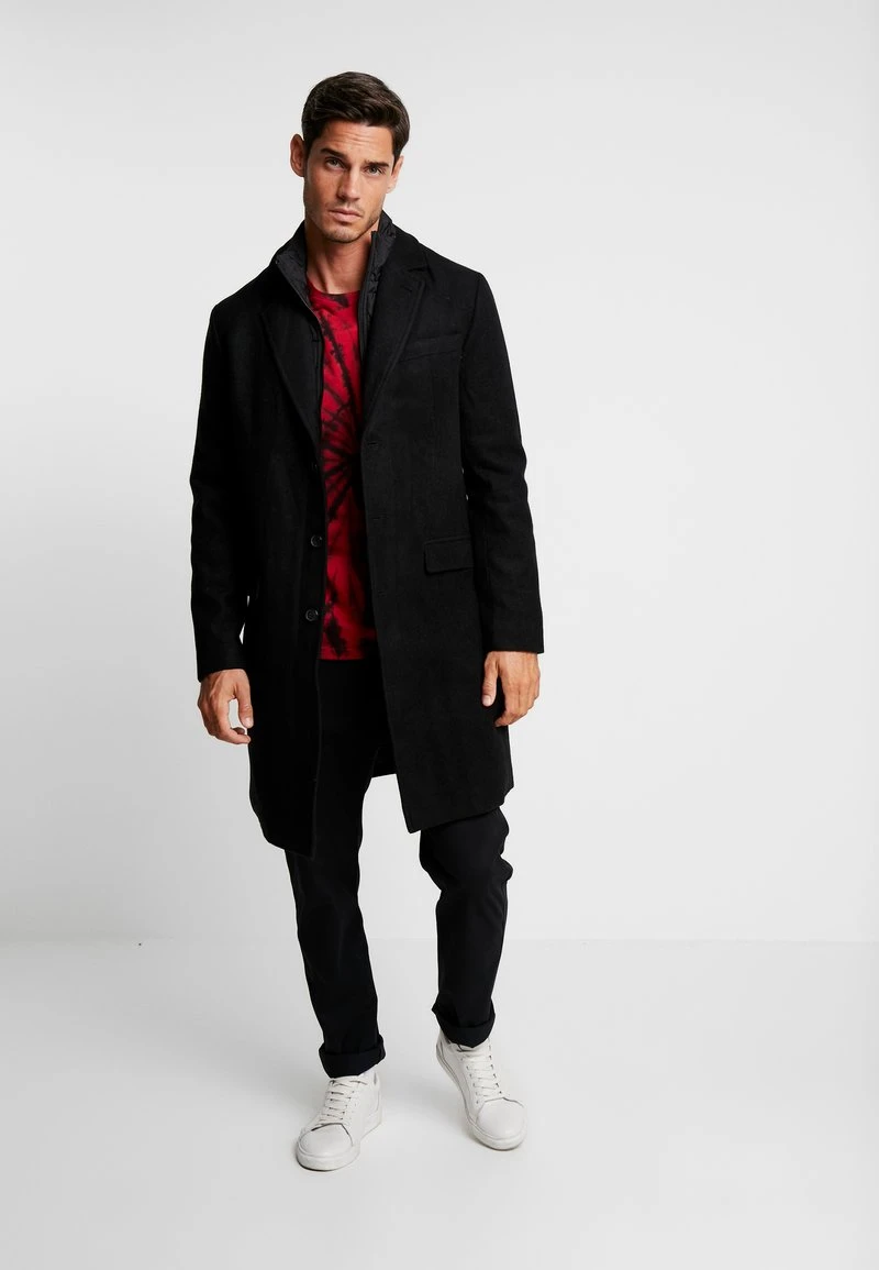 Klassischer Mantel - black Pier One Klassischer Mantel - Black -Bekleidungsgeschäft 3010fca4ed984580b242f2ff85d05f1d