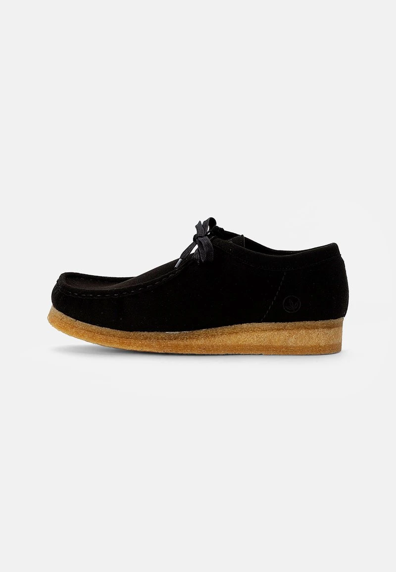 WALLABEE - Sportlicher Schnürer - black vegan Clarks Originals WALLABEE - Sportlicher Schnürer - Black Vegan -Bekleidungsgeschäft 35d4cb5283a748038689740d686a214d