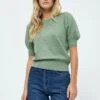Minus LIVA - T-Shirt Basic - Basil Green Melange