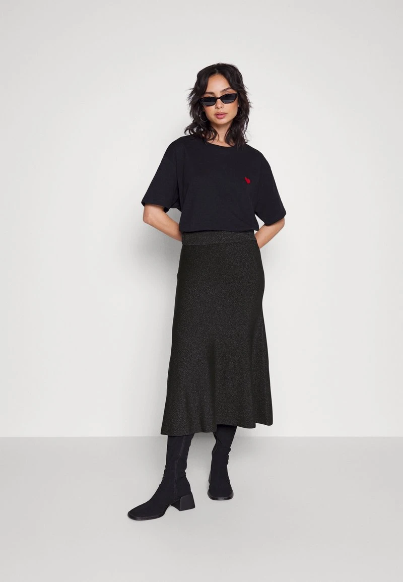 FLARE GABRIEL SHINE MIDI SKIRT - A-Linien-Rock - deep coal FLARE GABRIEL SHINE MIDI SKIRT - A-Linien-Rock - Deep Coal -Bekleidungsgeschäft 4b6a7e3cb48442eaa47134707bb2fba7