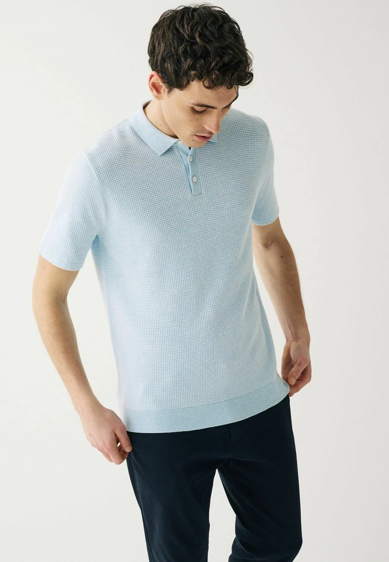 TEXTURED STANDARD - Poloshirt - blue Next TEXTURED STANDARD - Poloshirt - Blue -Bekleidungsgeschäft 4e5b64fa6d9d4def965664bbda153ee2