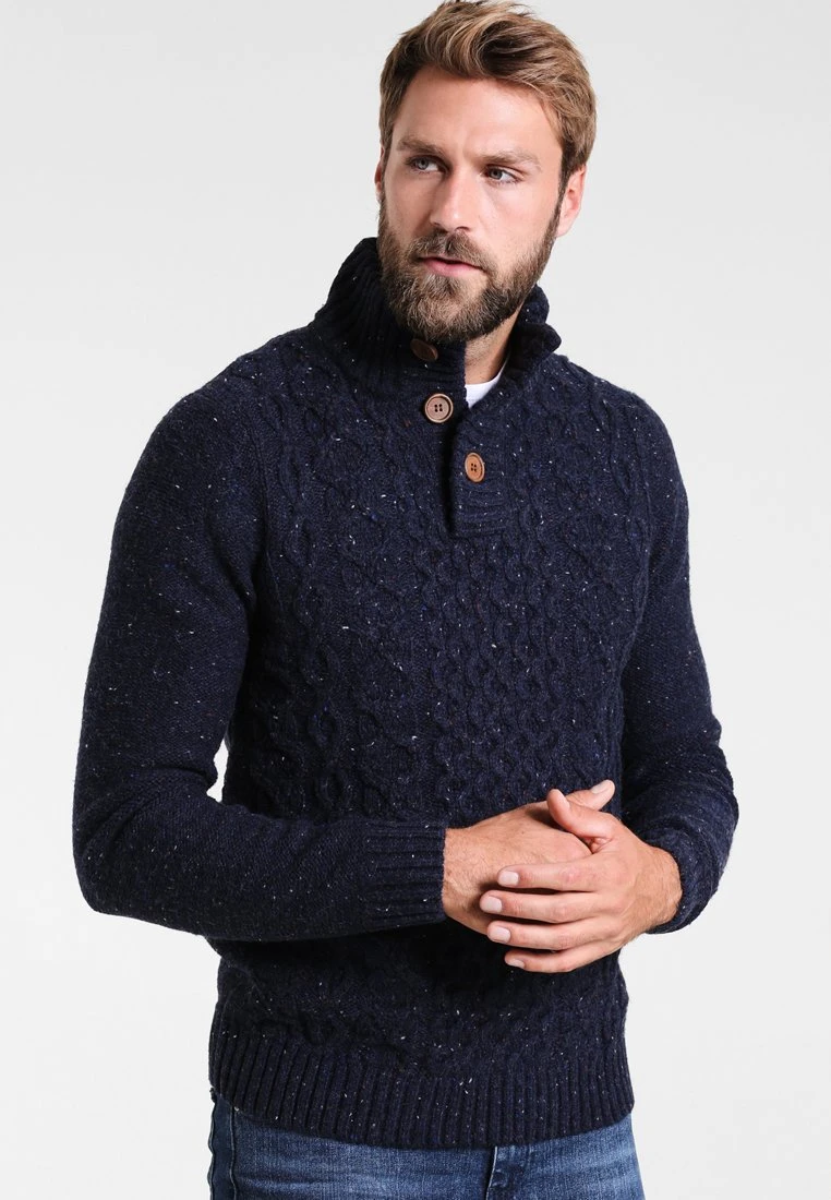 Strickpullover - mottled dark blue Pier One Strickpullover - Mottled Dark Blue -Bekleidungsgeschäft 4e8031a94f7140949bc5bee925009515
