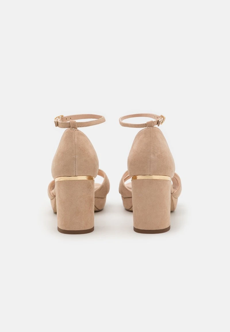 LEATHER - Plateausandalette - beige LEATHER - Plateausandalette - Beige -Bekleidungsgeschäft 52f8e5a494d340bebd9ff3679e6ec16f