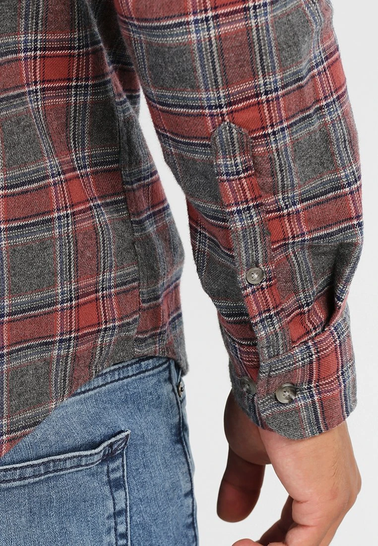 Hemd - grey/coral Pier One Hemd - Grey/coral -Bekleidungsgeschäft 551953d0ad2d49119280dd58cb3b0bb3