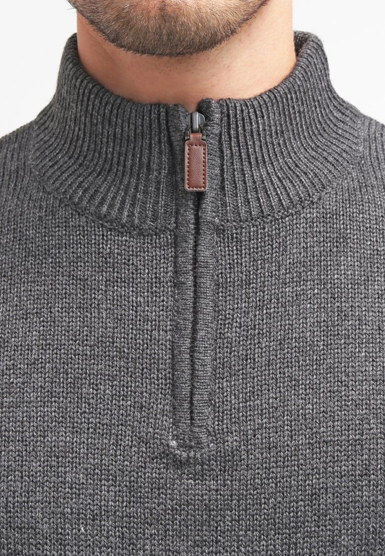 Strickpullover - dark grey melange Pier One Strickpullover - Dark Grey Melange -Bekleidungsgeschäft 587e1511c2034492becfe762f987b704