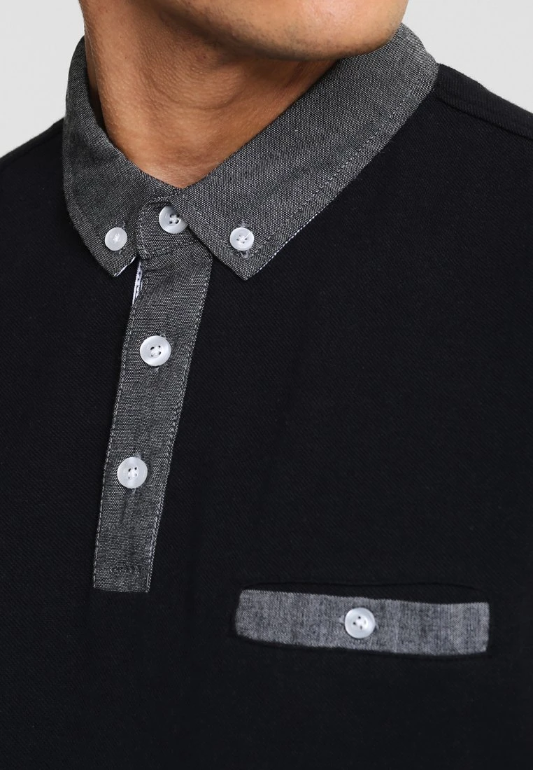 Poloshirt - black Pier One Poloshirt - Black -Bekleidungsgeschäft 5c2c5ffdbcde46bf85aa476118ab16ee