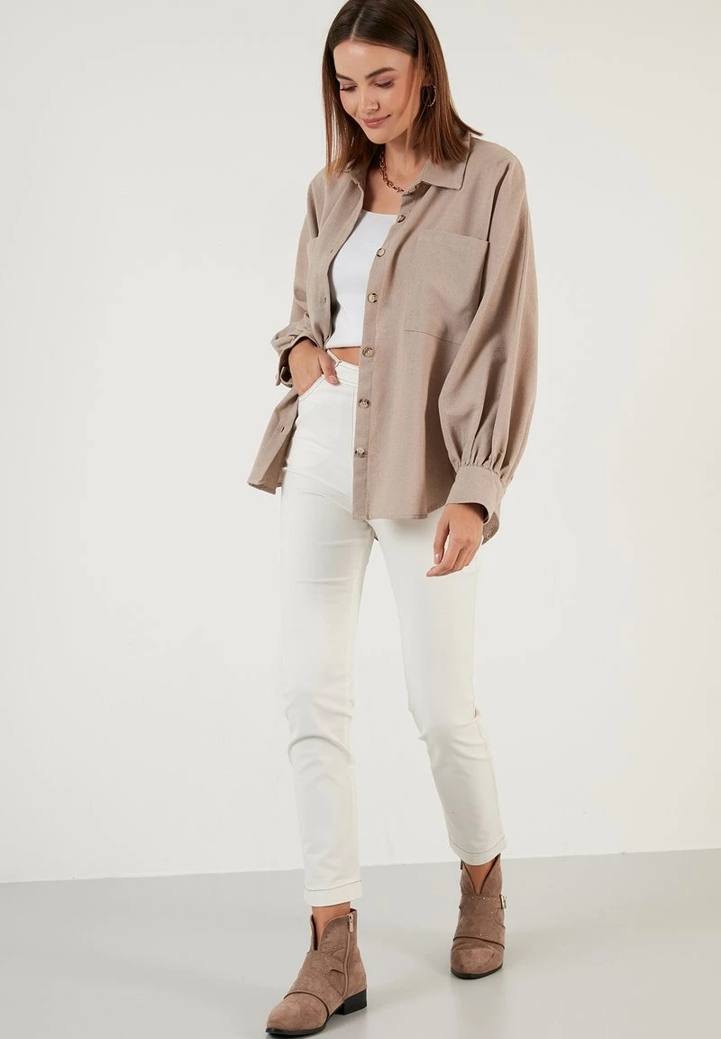 Hemdbluse - mink color LELA Hemdbluse - Mink Color -Bekleidungsgeschäft 5df3f6b7303b4f859583c512675a2f37