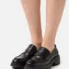 Anna Field LEATHER - Slipper - Black