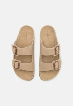 Pier One LEATHER UNISEX - Pantolette Flach - Beige 3 Pier One LEATHER UNISEX - Pantolette Flach - Beige -Bekleidungsgeschäft 658db7c748df48419a27fd940a9ac1ce