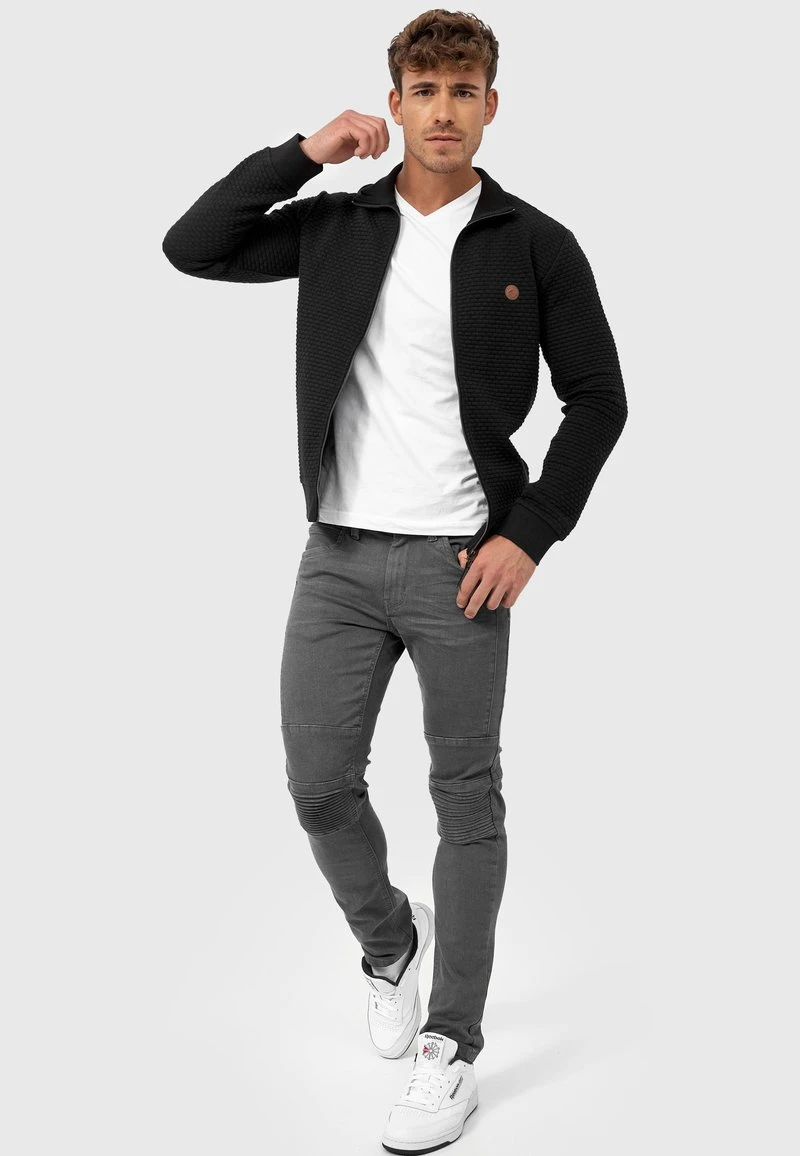 BERMIE - Sweatjacke - black Indicode Jeans BERMIE - Sweatjacke - Black -Bekleidungsgeschäft 68521b9f074c43d4923156c41380f06f