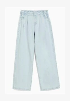 BERSHKA WIDE LEG 90S TIE - Jeans Straight Leg - Light Blue -Bekleidungsgeschäft 6adc33c874214603865f960e989dd7a5