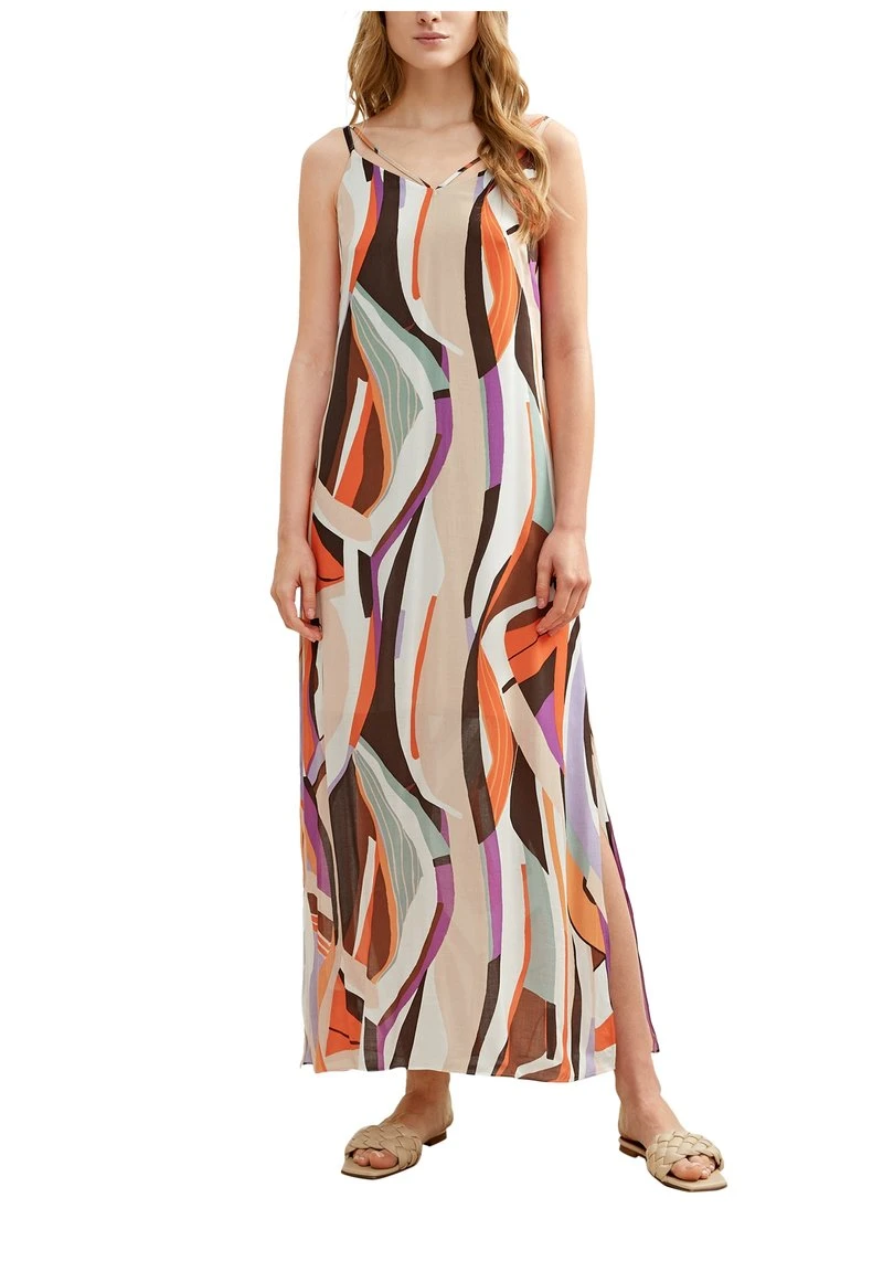 Maxikleid - brown aop Comma Maxikleid - Brown Aop -Bekleidungsgeschäft 78dcc597946541308ecc257cffacacce