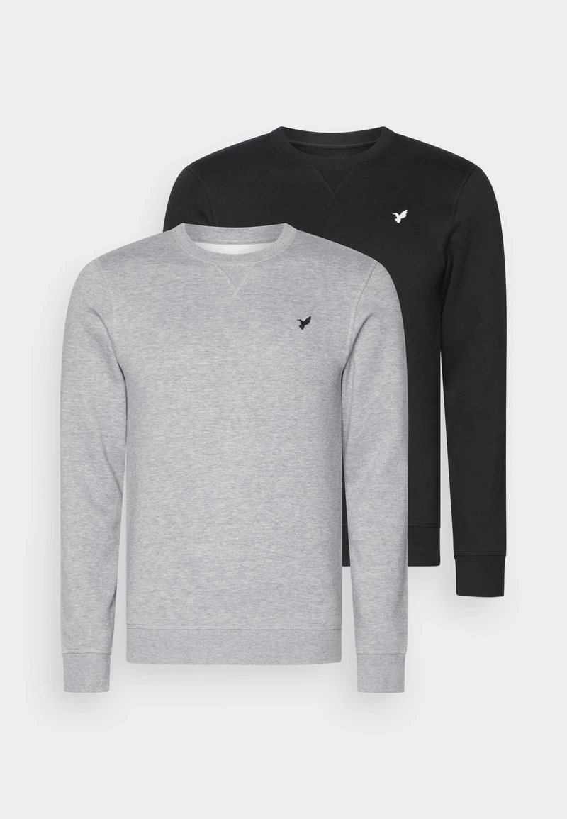 Sweatshirt - black/mottled grey Pier One Sweatshirt - Black/mottled Grey -Bekleidungsgeschäft 85f1371ece5d476794476850af6f9da1