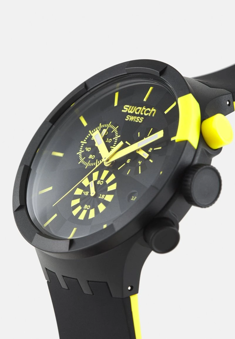 RACING PLEASURE - Chronograph - black/yellow Swatch RACING PLEASURE - Chronograph - Black/yellow -Bekleidungsgeschäft 8a80ec64c62b4ad69f8f84561c35a522