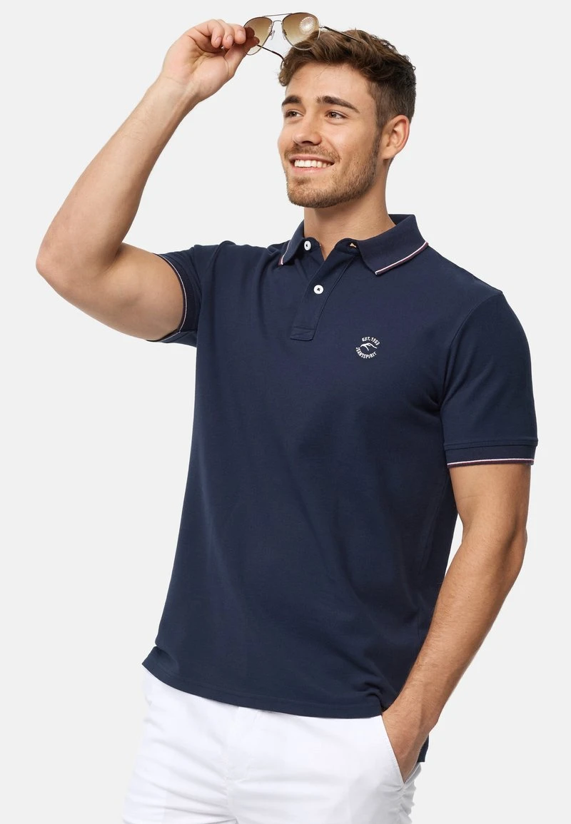 WALLO - Poloshirt - navy Indicode Jeans WALLO - Poloshirt - Navy -Bekleidungsgeschäft a1d3148db20e415d8db096793e672386 1