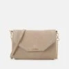 Anna Field LEATHER - Clutch - Taupe