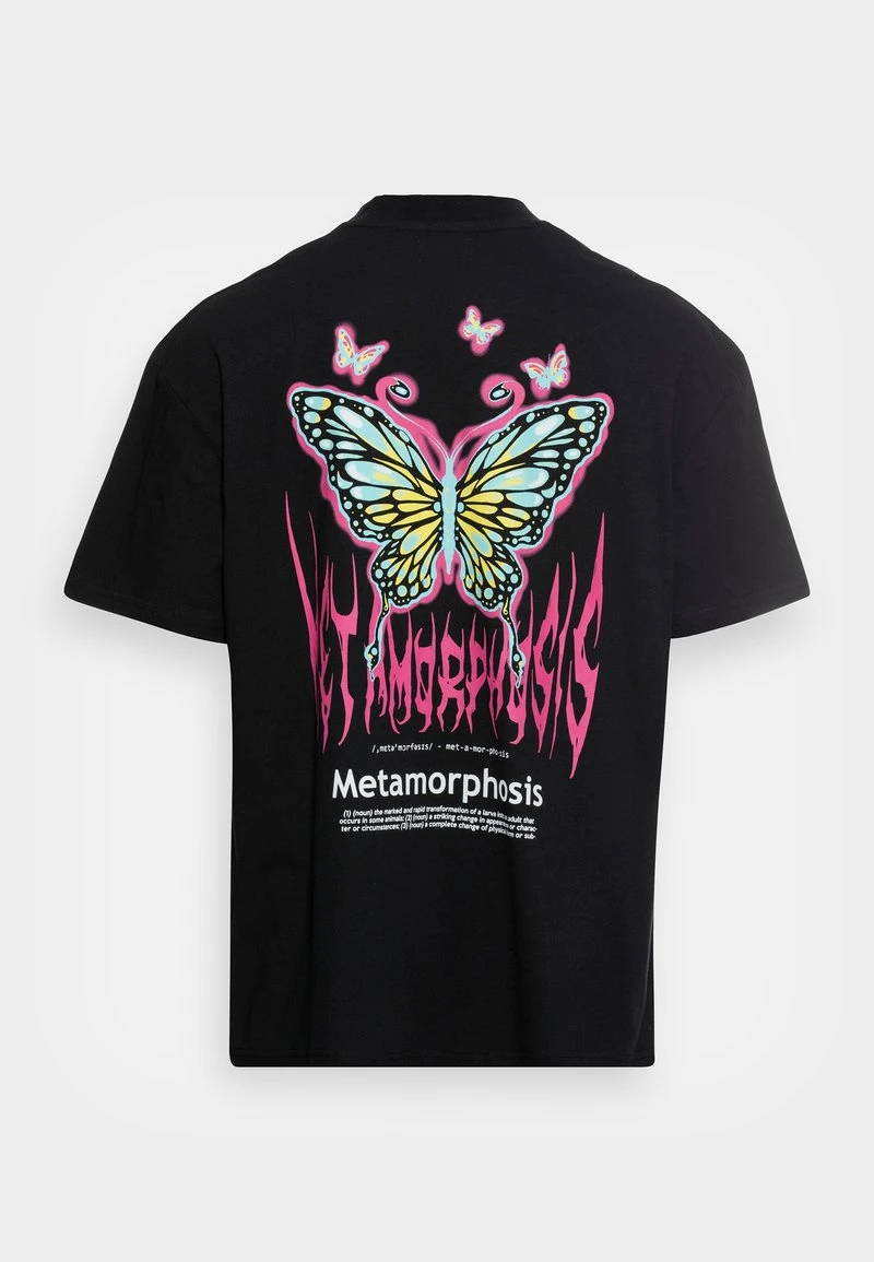 UNISEX - T-Shirt print - black YOURTURN UNISEX - T-Shirt Print - Black -Bekleidungsgeschäft ab2bc0ece1cb4f5ab2a4caa9fad2fb83