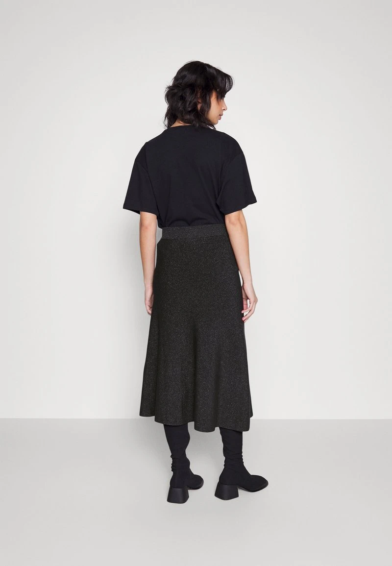 FLARE GABRIEL SHINE MIDI SKIRT - A-Linien-Rock - deep coal FLARE GABRIEL SHINE MIDI SKIRT - A-Linien-Rock - Deep Coal -Bekleidungsgeschäft ab817c123ad64037868e288329d1c369