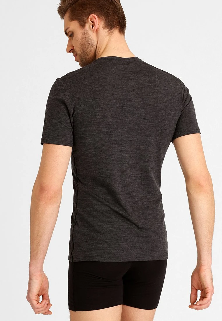 MERINO ANATOMICA SS CREWE - Unterhemd/-shirt - jet heather/black Icebreaker MERINO ANATOMICA SS CREWE - Unterhemd/-shirt - Jet Heather/black -Bekleidungsgeschäft b3f7c592c7164338a179e671a1470097