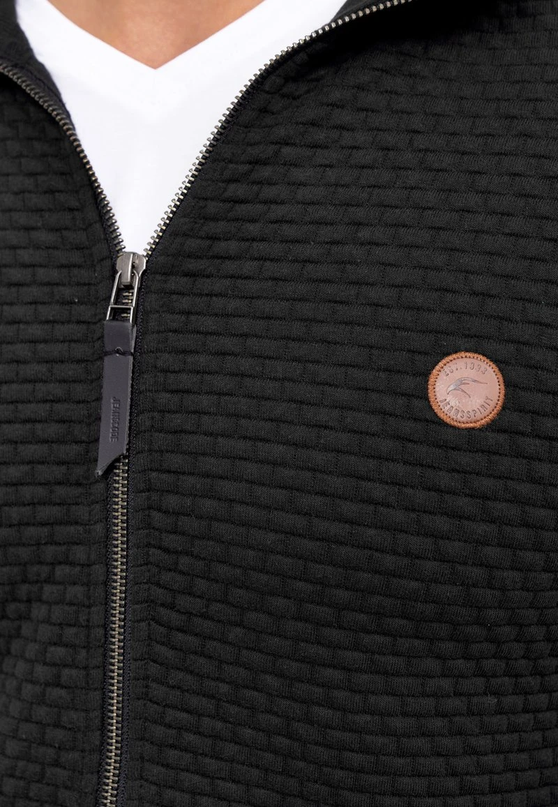 BERMIE - Sweatjacke - black Indicode Jeans BERMIE - Sweatjacke - Black -Bekleidungsgeschäft b571643bd8c84dc5931fb4247ff567ff