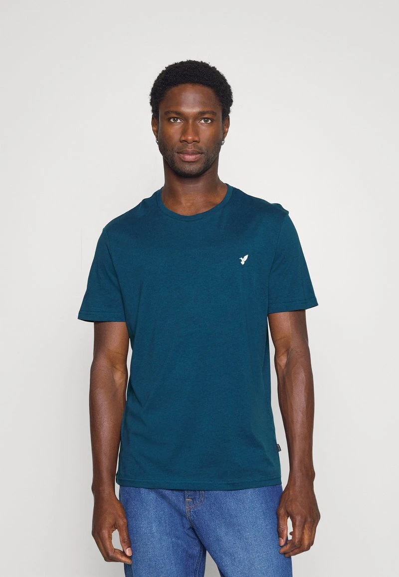 5 PACK - T-Shirt basic - white/blue/stone Pier One 5 PACK - T-Shirt Basic - White/blue/stone -Bekleidungsgeschäft b839b6722acb4810893aab216141f42b