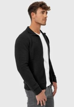 Indicode Jeans BERMIE - Sweatjacke - Black 4 Indicode Jeans BERMIE - Sweatjacke - Black -Bekleidungsgeschäft b8e0b0cb20054b09aa21a3c7b58a883c