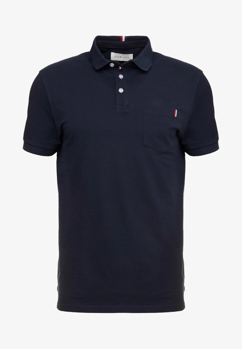 TRICOLORE TRIM POLO - Poloshirt - black Pier One TRICOLORE TRIM POLO - Poloshirt - Black -Bekleidungsgeschäft ba7707c5f9564d84bcfdd2d32f5c16a5