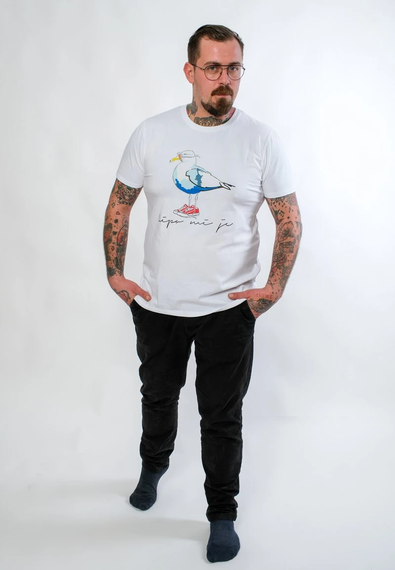 SUMMER - LIPO MI JE - T-Shirt print - white SUMMER - LIPO MI JE - T-Shirt Print - White -Bekleidungsgeschäft c228a8d63737473ebc258dd3e011a426