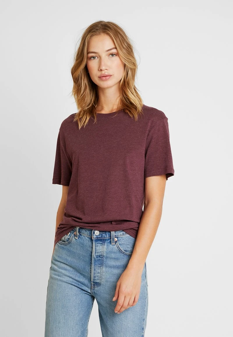 T-Shirt basic - bordeaux melange Pier One T-Shirt Basic - Bordeaux Melange -Bekleidungsgeschäft d234511c84ac41259e22234949318da7