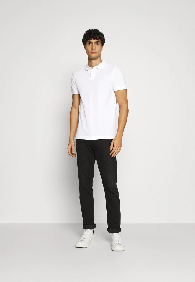 2 PACK - Poloshirt - white/black Pier One 2 PACK - Poloshirt - White/black -Bekleidungsgeschäft db8bc8e0899143ad8c86acf5ae1a4693