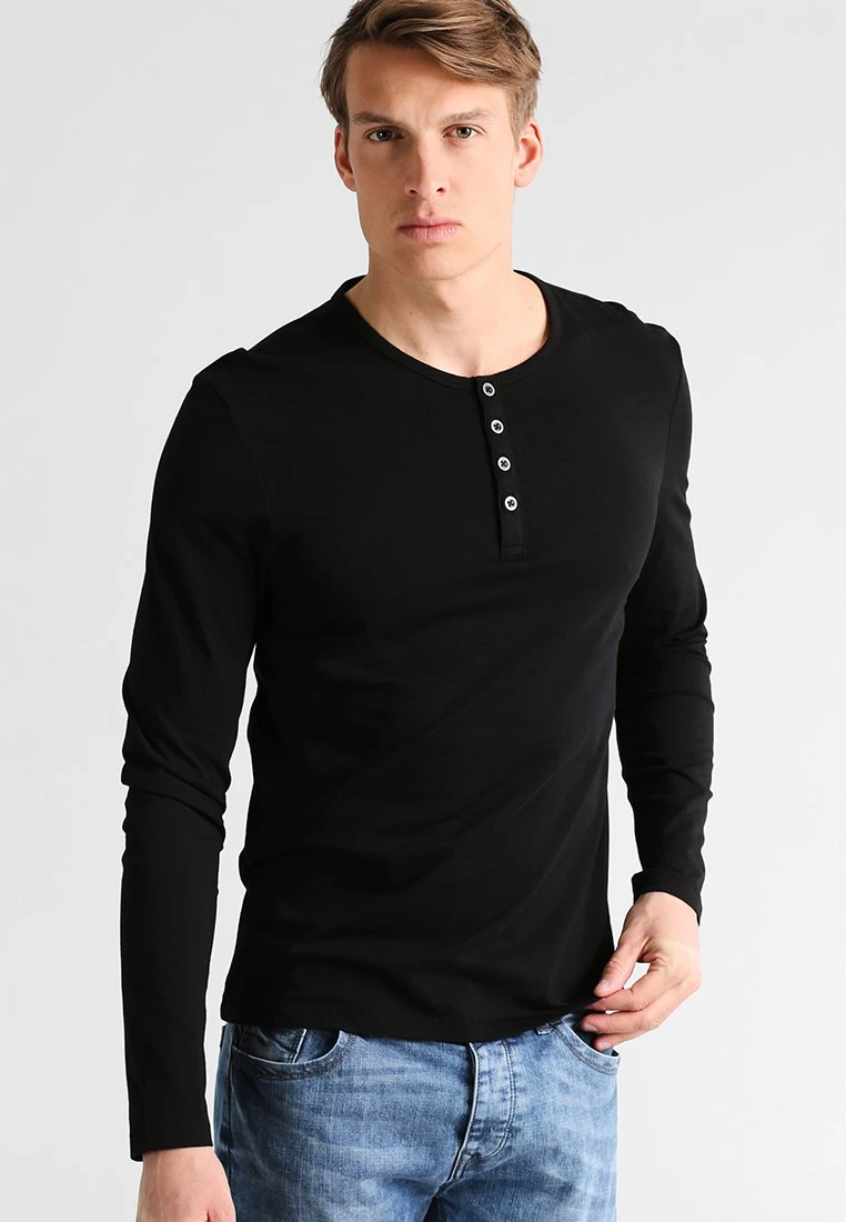 Langarmshirt - black Pier One Langarmshirt - Black -Bekleidungsgeschäft e058243a8e774966b0e6878733b2791a