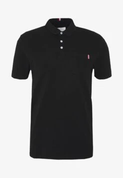 Pier One TRICOLORE TRIM POLO - Poloshirt - Black 3 Pier One TRICOLORE TRIM POLO - Poloshirt - Black -Bekleidungsgeschäft e404807e1e204940957c687903f2c960 1