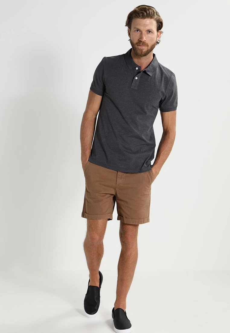 Poloshirt - dark grey melange Pier One Poloshirt - Dark Grey Melange -Bekleidungsgeschäft f8455f8695744157b57fc27f584886b1