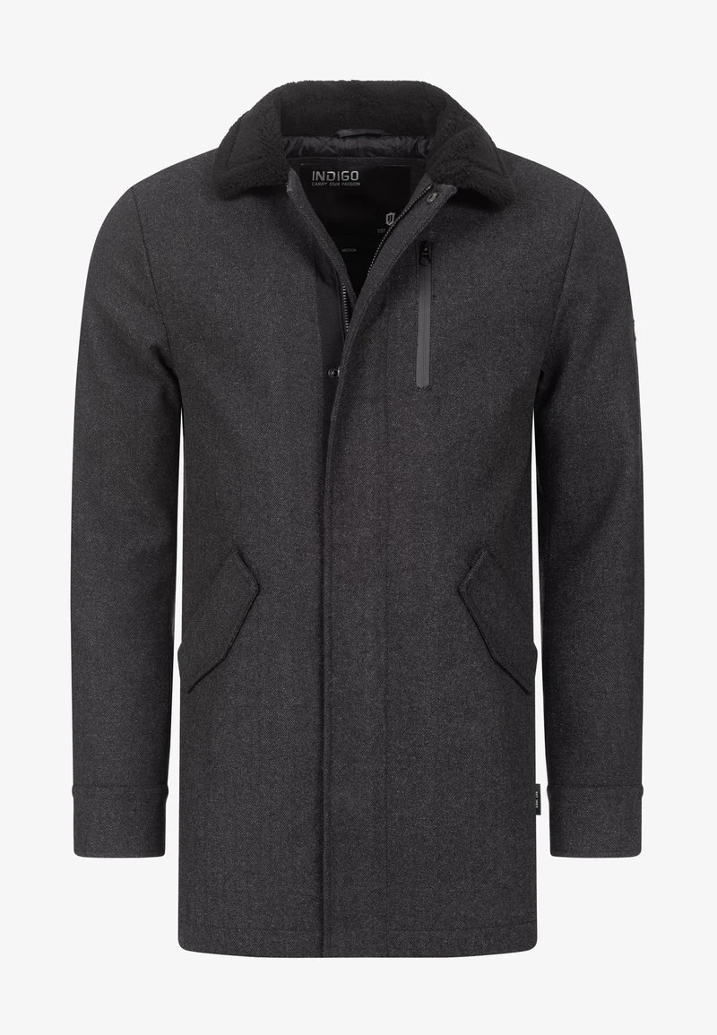 FALMO - Kurzmantel - mini herringbone black Indicode Jeans FALMO - Kurzmantel - Mini Herringbone Black -Bekleidungsgeschäft fe384659517d402da71935a7b4e5e6e9